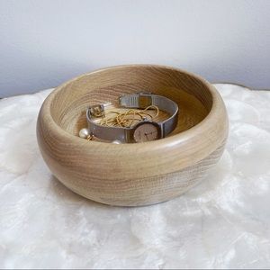 Grainware Handcrafted Wooden Bowl Trinket Dish USA